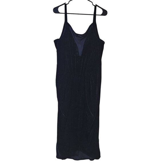 PrettyLittleThing Size 16 Black Dress Witchy Whimsygoth  Goth‎ Vampire Grunge - Picture 1 of 9
